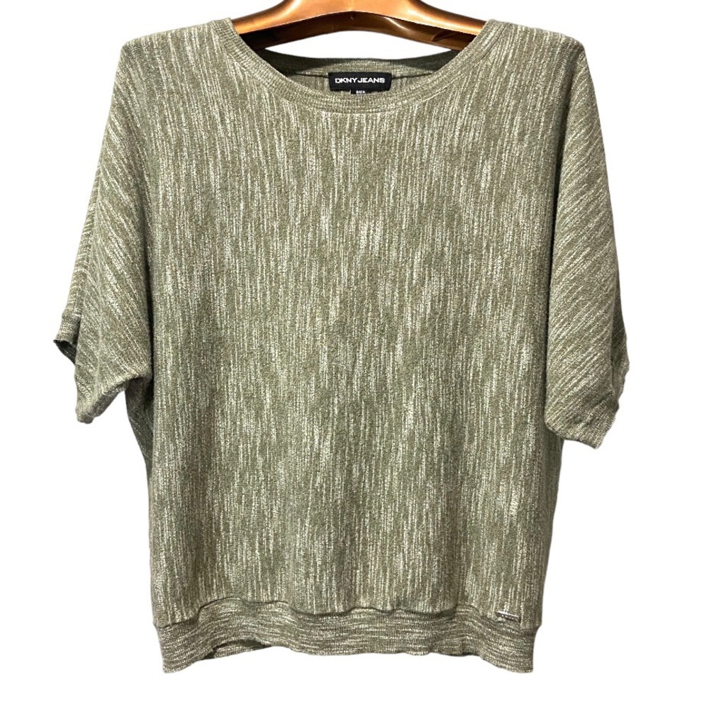 🔴 5/$20, DKNY dolman short sleeve knit top sage green